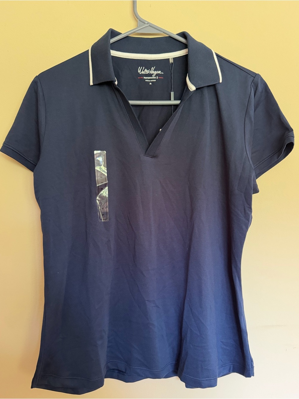 Walter Hagen Navy Polo with White Trim